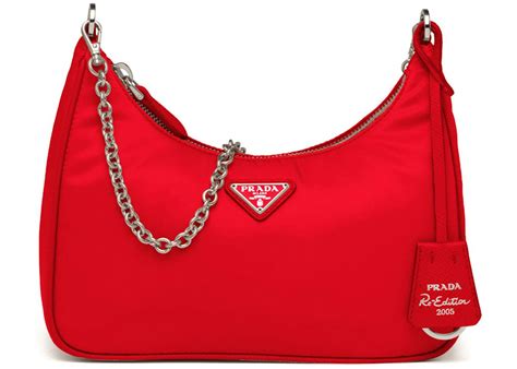 prada shoulder bag red|prada shoulder bag re edition.